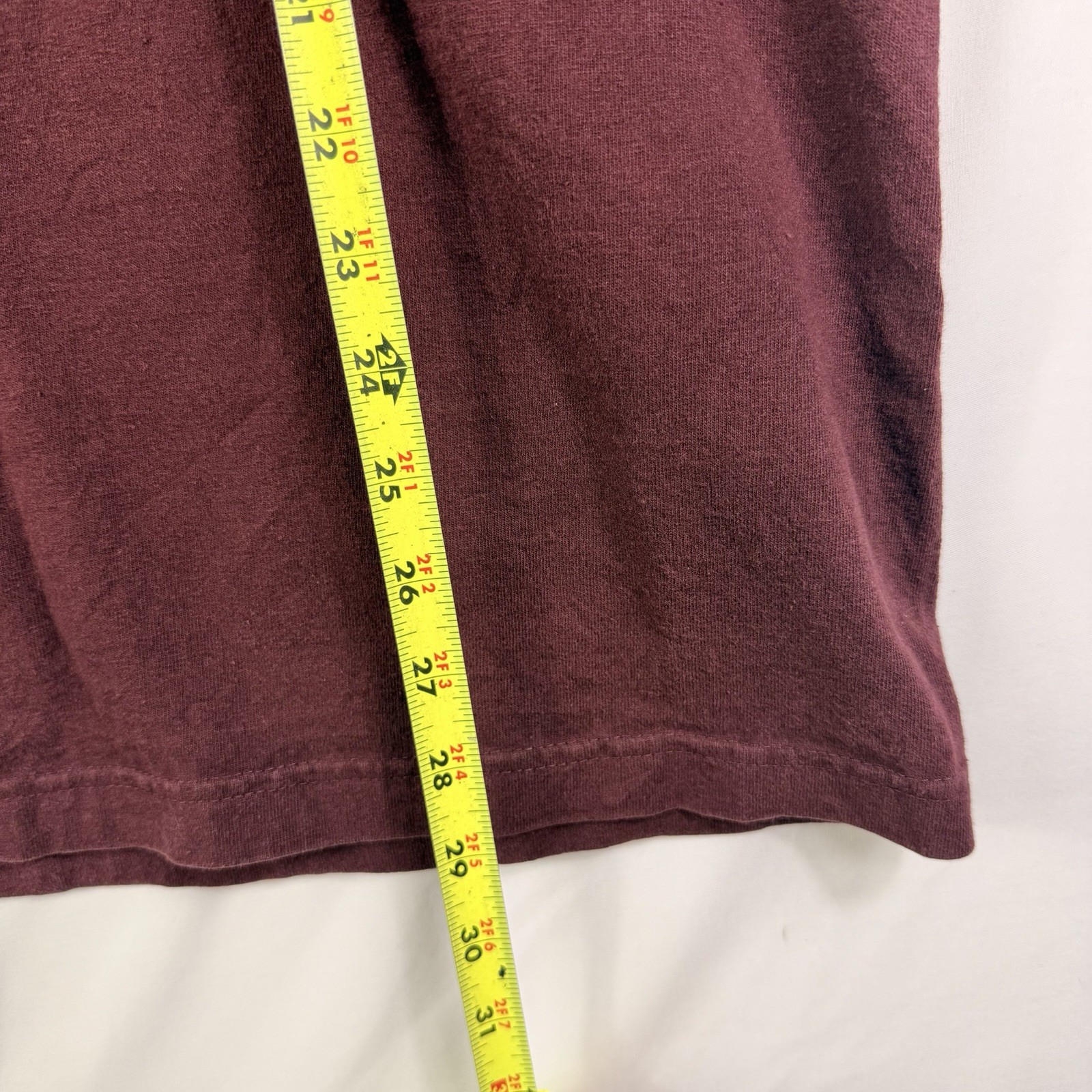 Carhartt T-Shirt Men's M Loose Fit Maroon Short Sleeve Pocket Tee 100% Cotton gallery