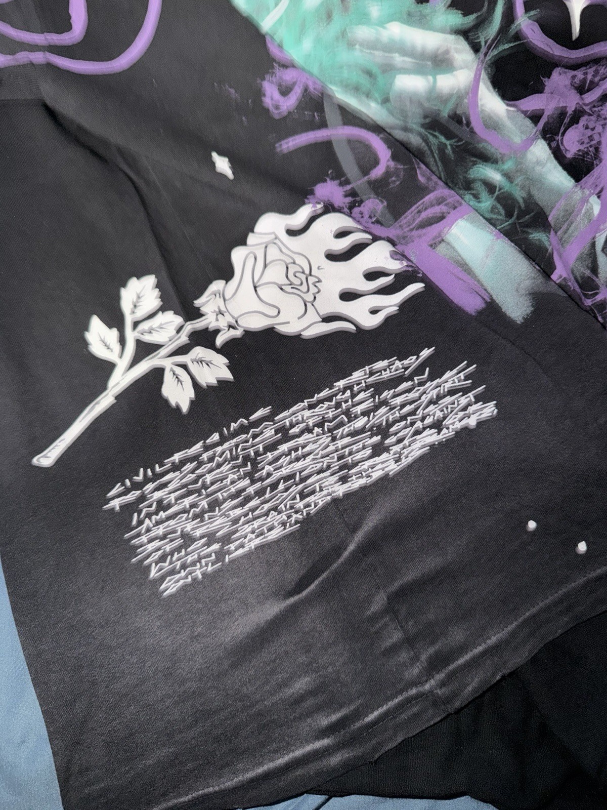 Civil Regime x Batman Joker Cotton Graphic Print Tee Black Men's Size L gallery