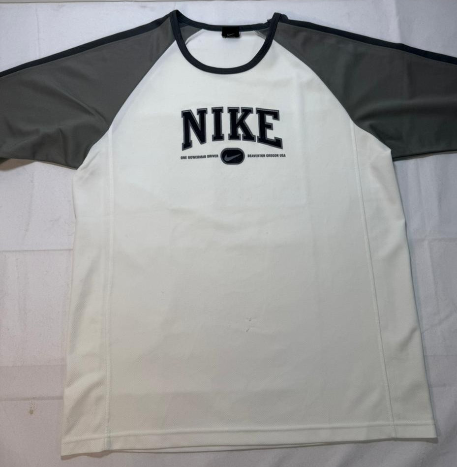 Nike Two-Tone Raglan Sleeve Tee White/Grey Xxl Men gallery