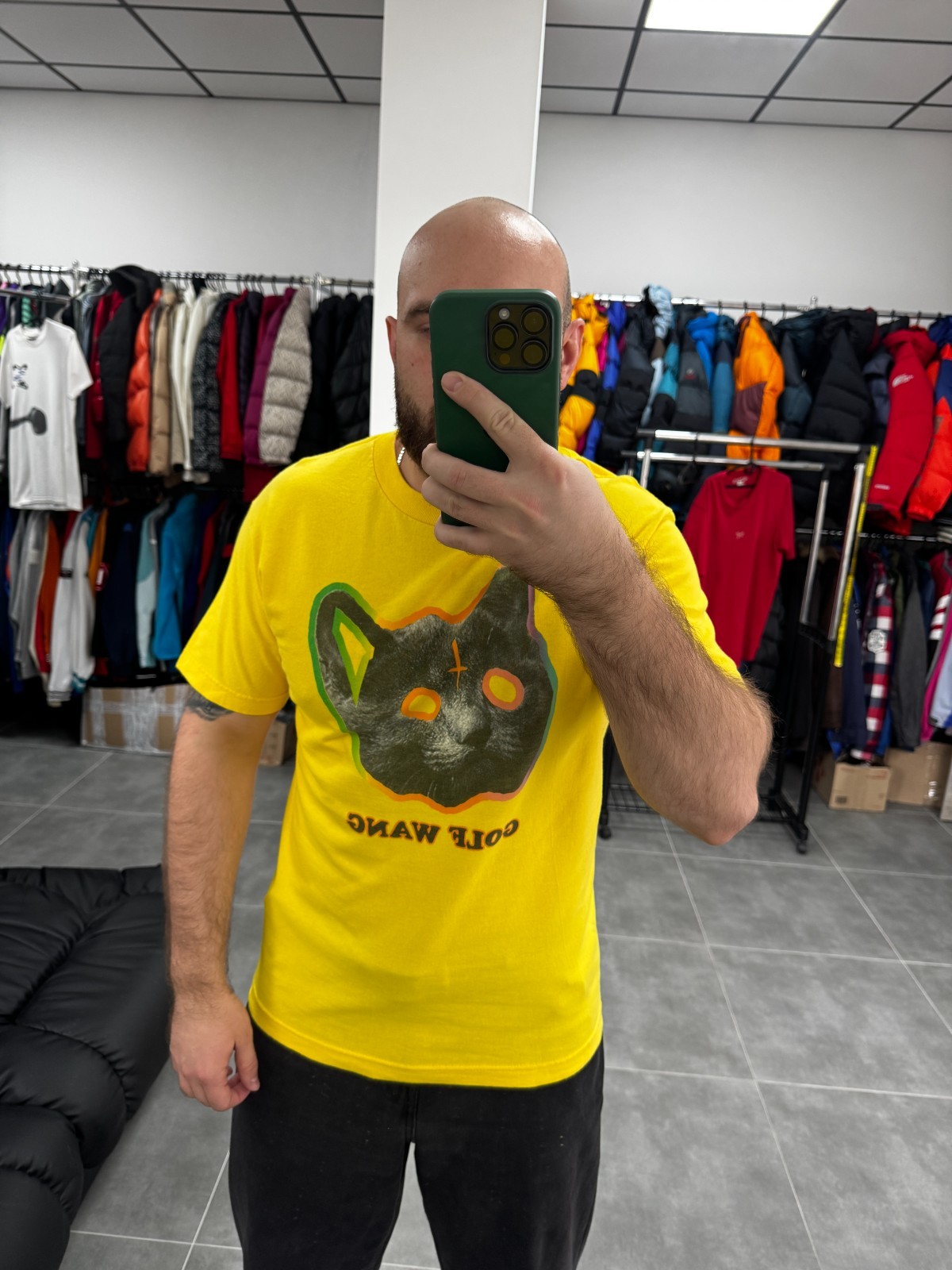 Tyler The Creator Golf Wang Y2K Men Yellow T-Shirt Size M Made in Mexico gallery