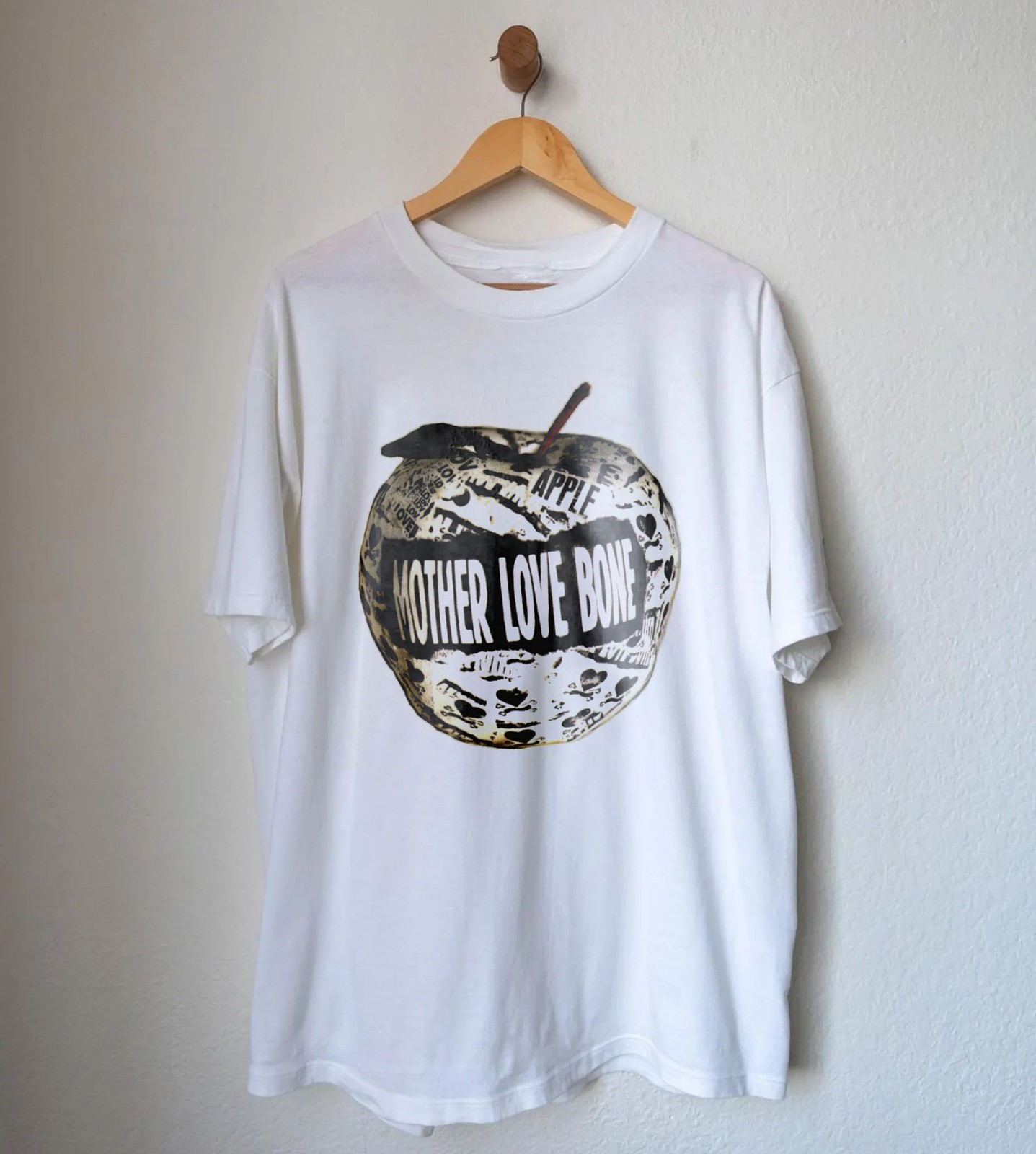 Mother Love Bone Apple Album Logo White Heavy Cotton T-Shirt gallery