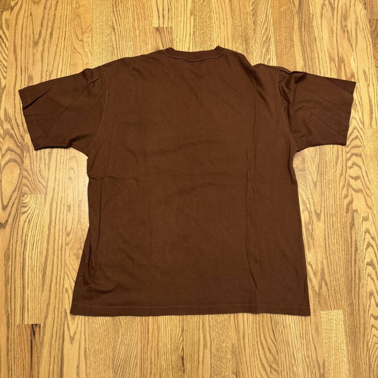 Vintage Jockey Pocket T Shirt Size XL Chocolate Brown Single Stitch USA Vtg gallery
