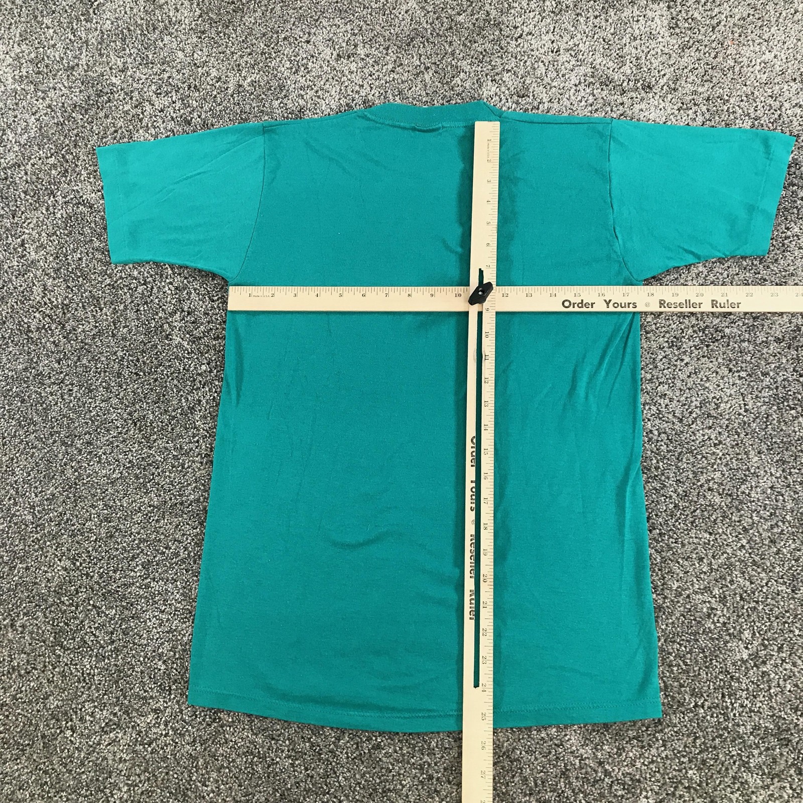 Vintage Gestalt Shirt Mens Medium Green Rainbow Graphic Tee Russell Athletic gallery