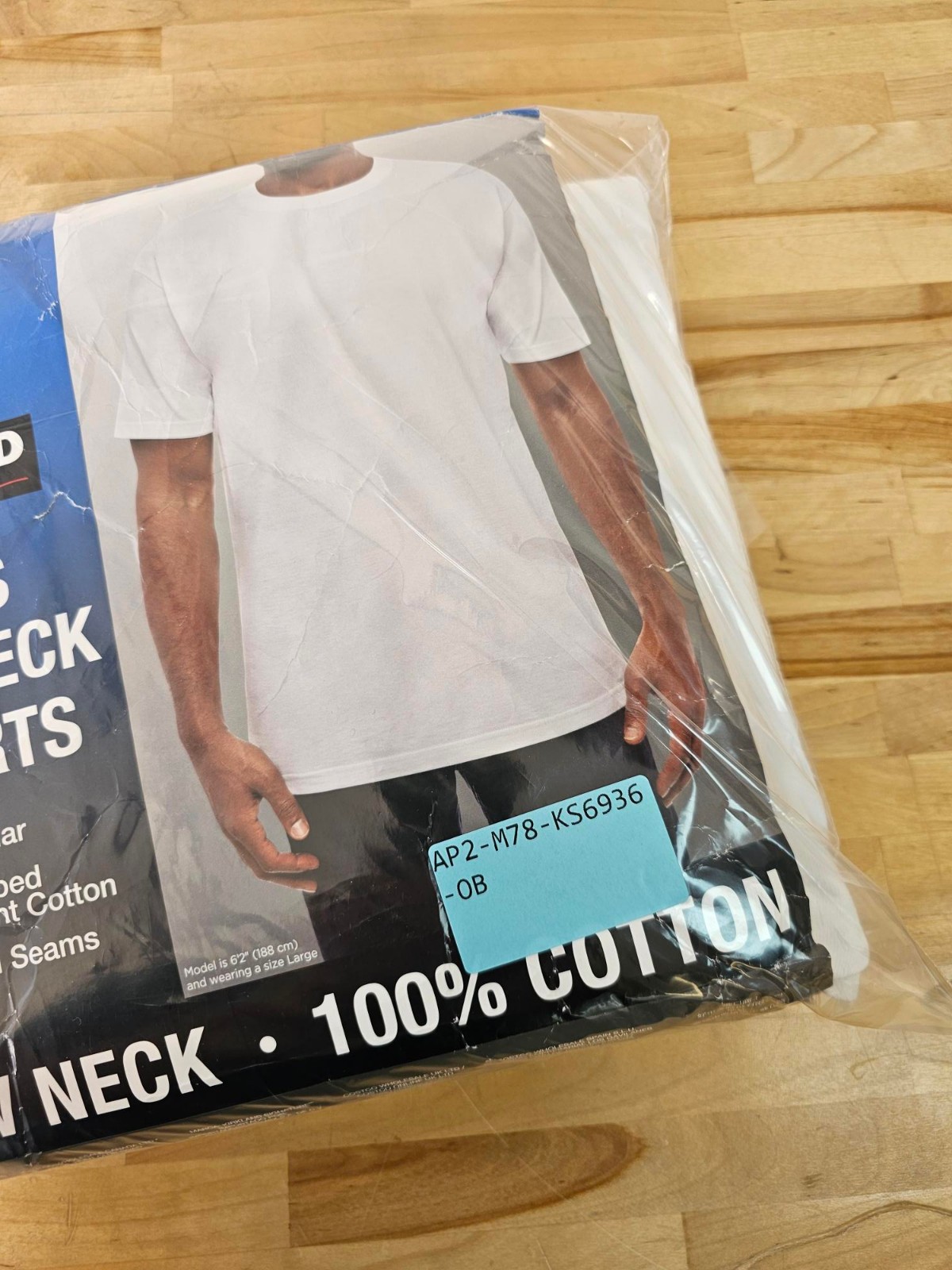 XL / X-LARGE - WHITE - 6 PACK - Kirkland Signature Men’s Crew Neck Cotton Shirts gallery