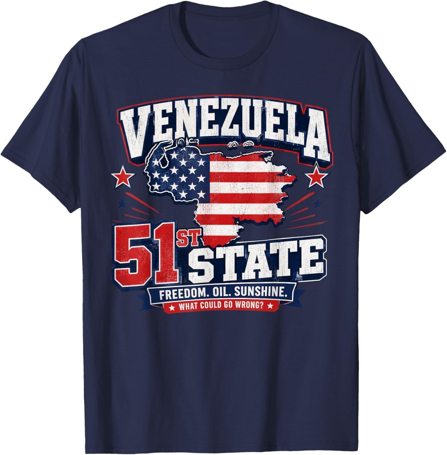 Venezuela 51st State Funny Patriotic Parody T-Shirt gallery