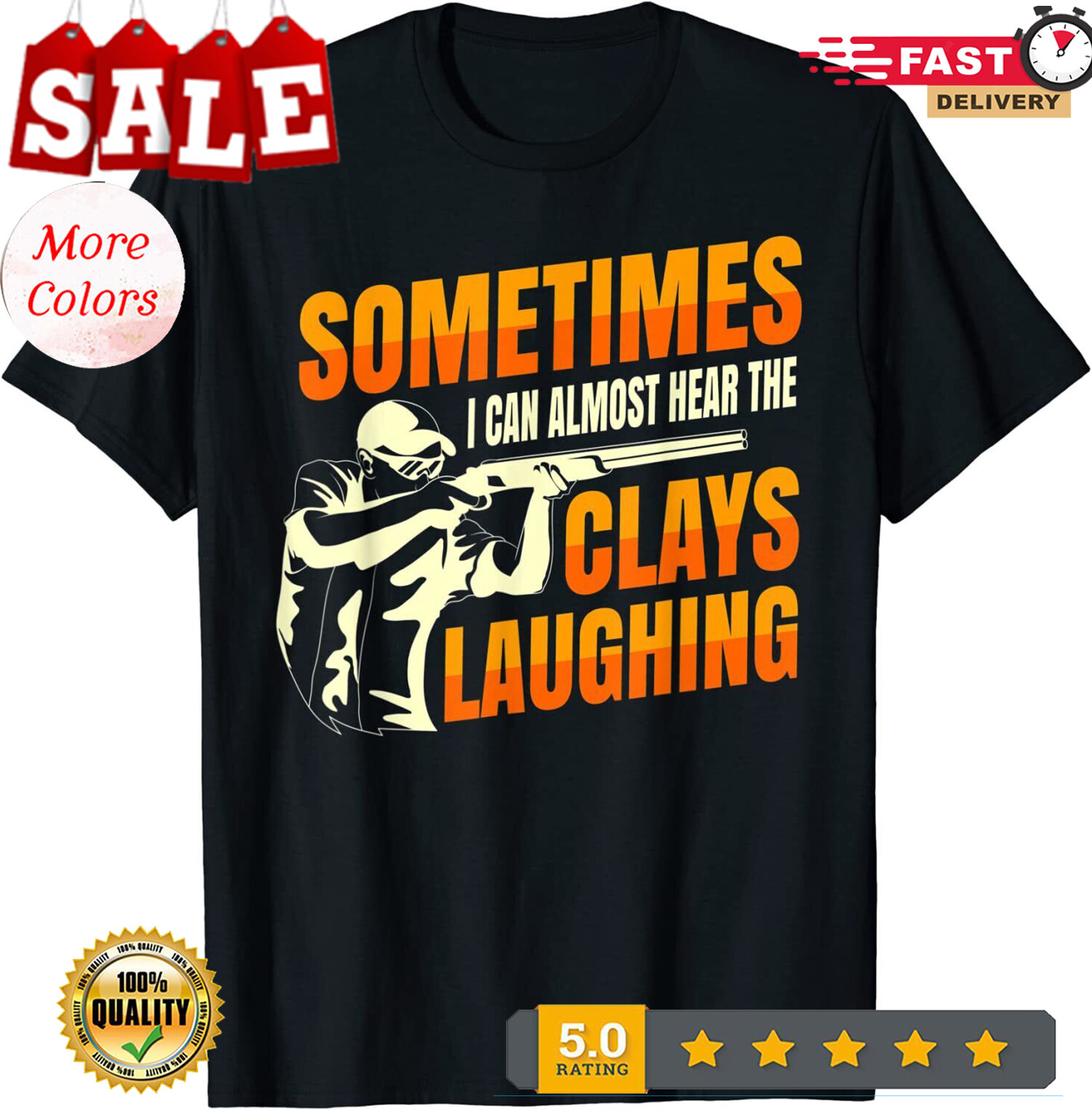 2026/ LIMITED Clay Trap Shooting Flying Design Great Gift Idea Tee T-Shirt S gallery