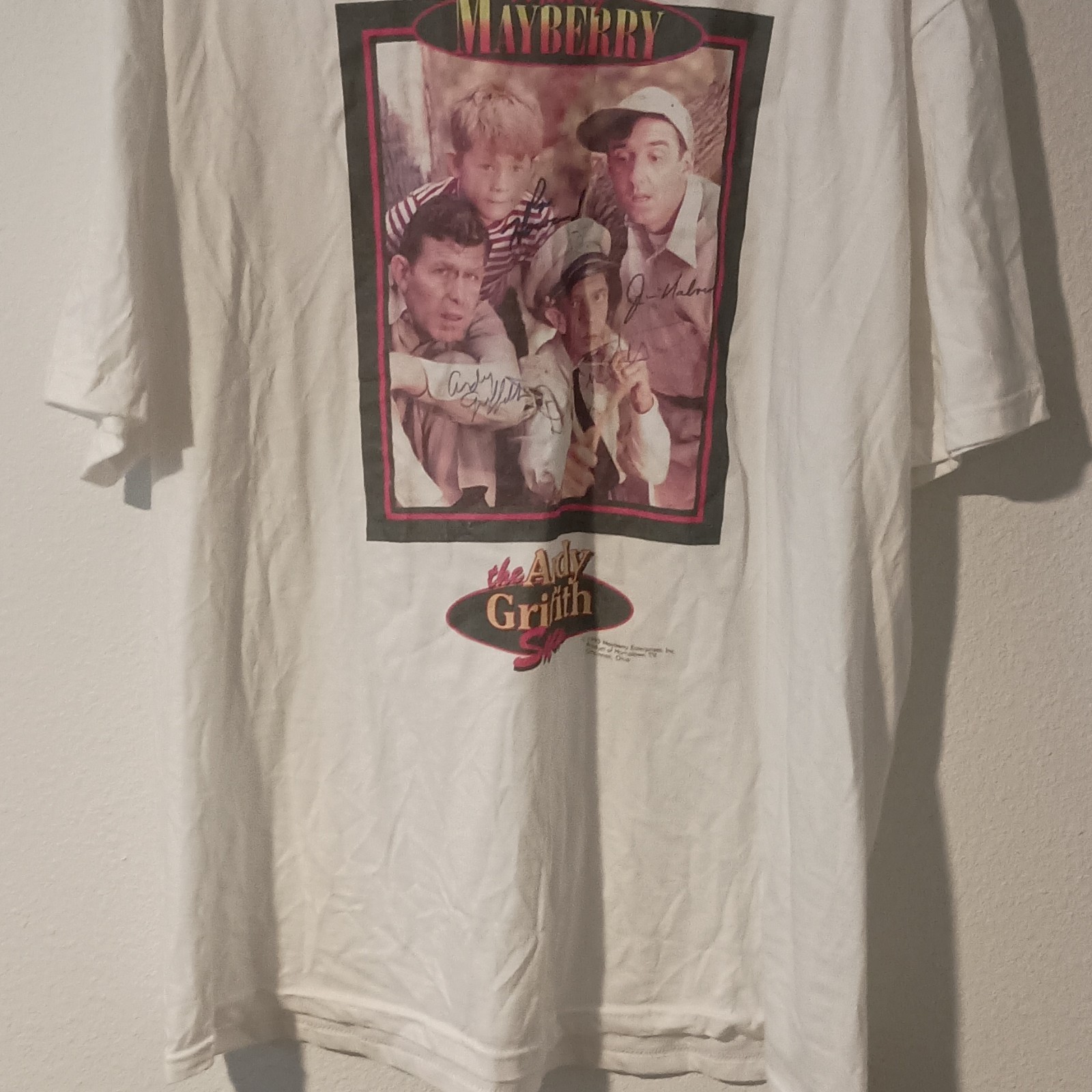 Gildan Softstyle Andy Griffith Show Mayberry Graphic Tee White XL Crew Neck gallery