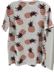 Free Planet Authentic Apparel Cotton Spandex Tee Men’s Large Pink Pineapple