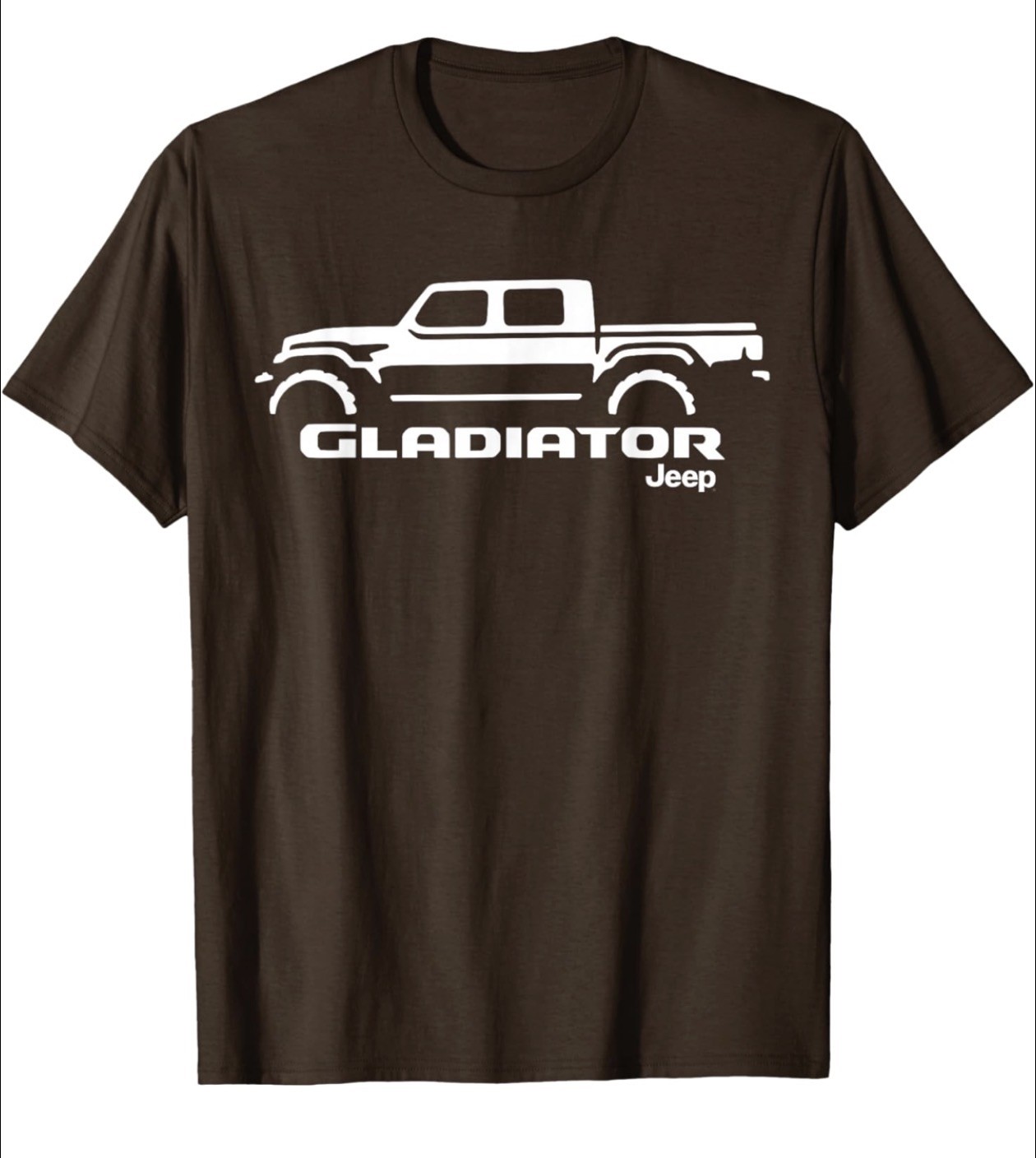 mens jeep Gladiator brown t shirt EXTRA LARGE (white Letters logo) gallery