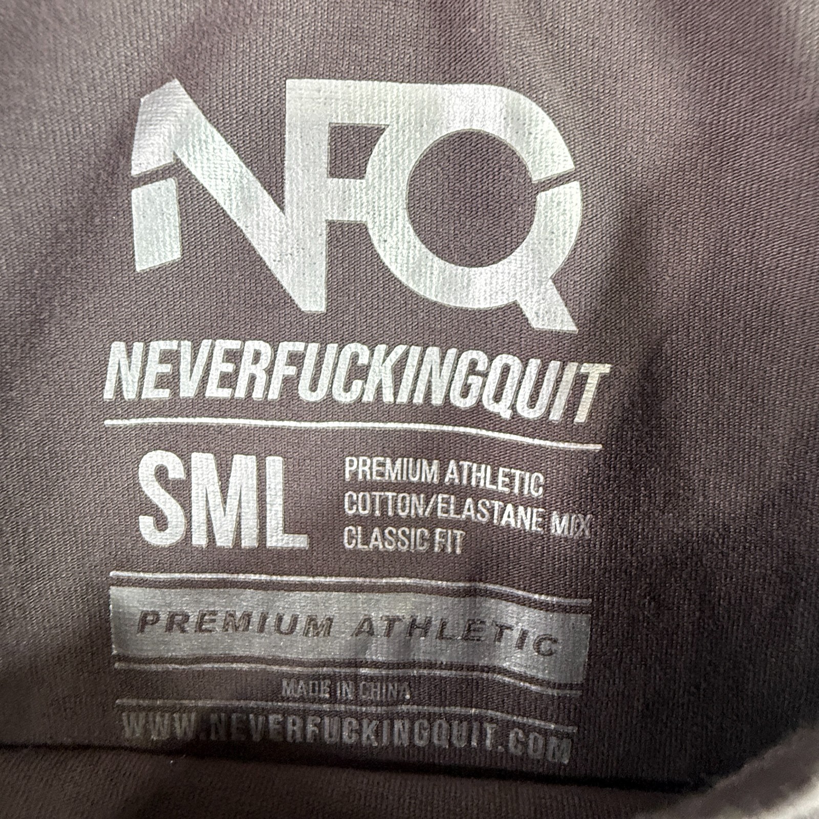 NFQ Mens Graphic T-Shirt Lot Of 2 Mens Small Gray Olive Athletic Cotton Spandex gallery