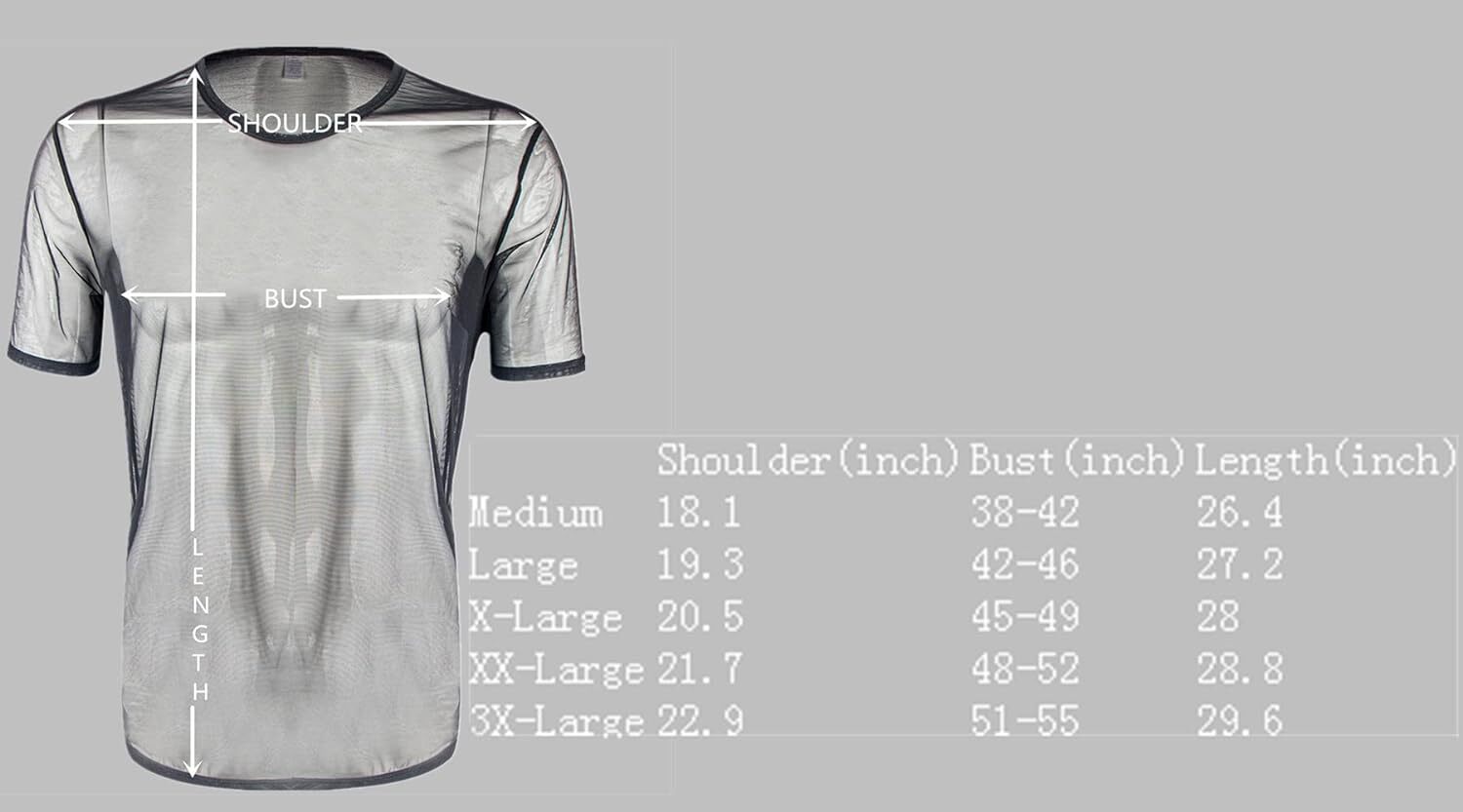 Mens Mesh Fitted Shirt Top Short Sleeve See Through Muscle T-Shirts gallery