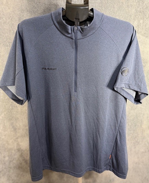 Mammut Mens’ Aegility Half Zip T-Shirt Size 2XL Lightweight Top Baselayer