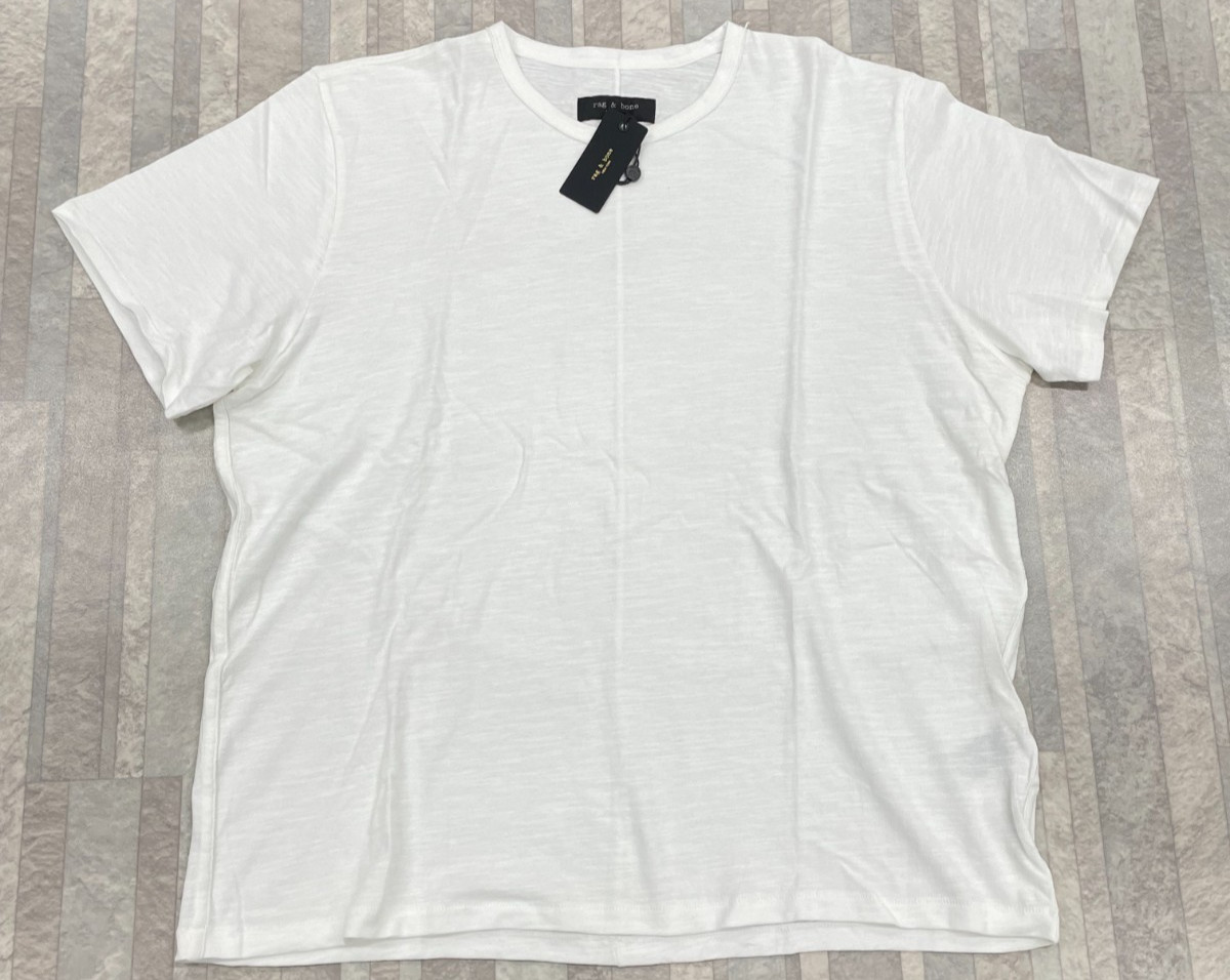 NWT $ 95 Rag & Bone Men's Core Tee In White Size: Small gallery