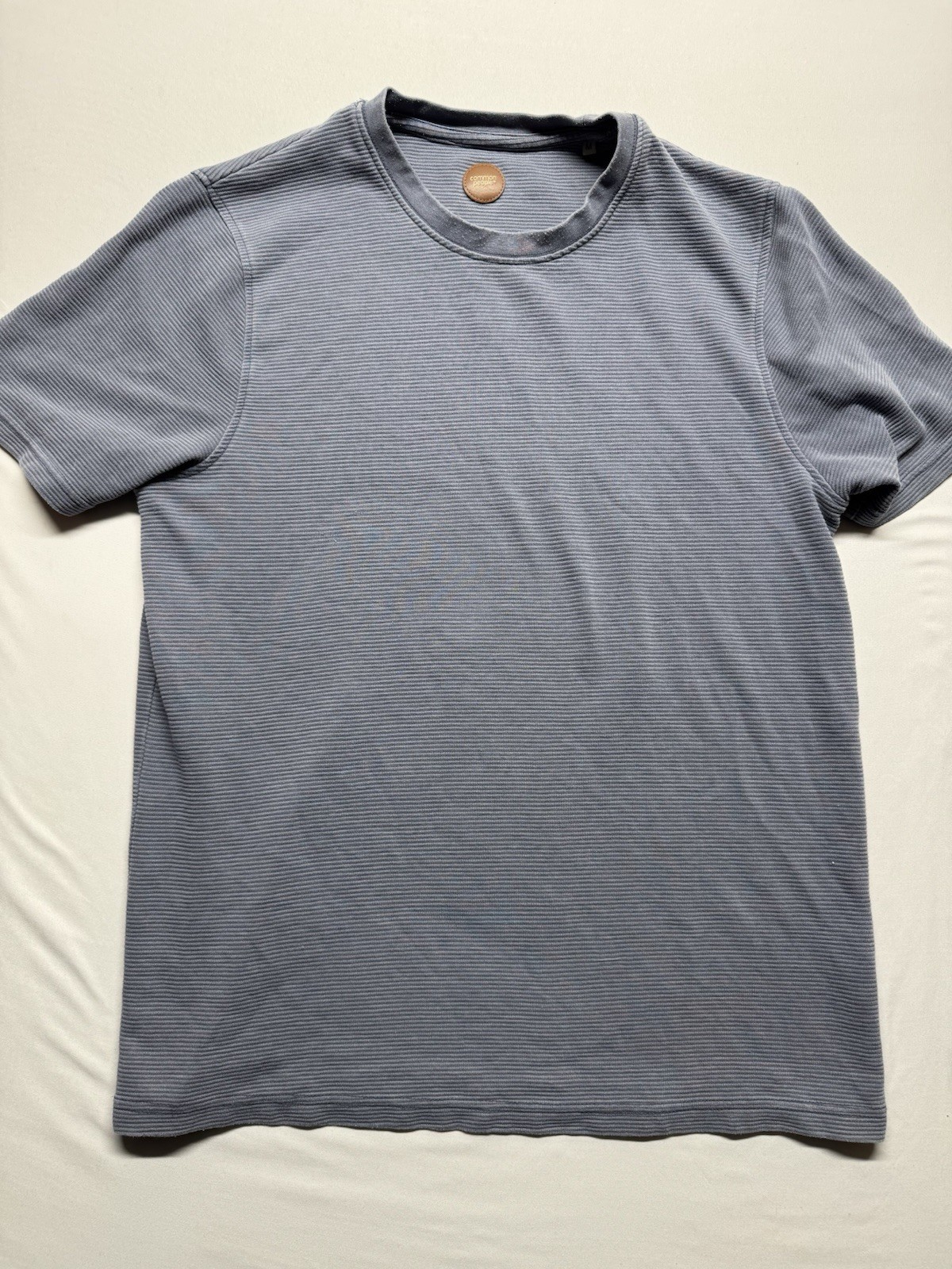 Common People Men's Short Sleeve T-Shirt M Gray Knit Crew Neck Logo gallery