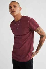 URBAN OUTFITTERS BDG MAROON TIDAL WASHED TEE T-SHIRT SIZE LARGE NEW