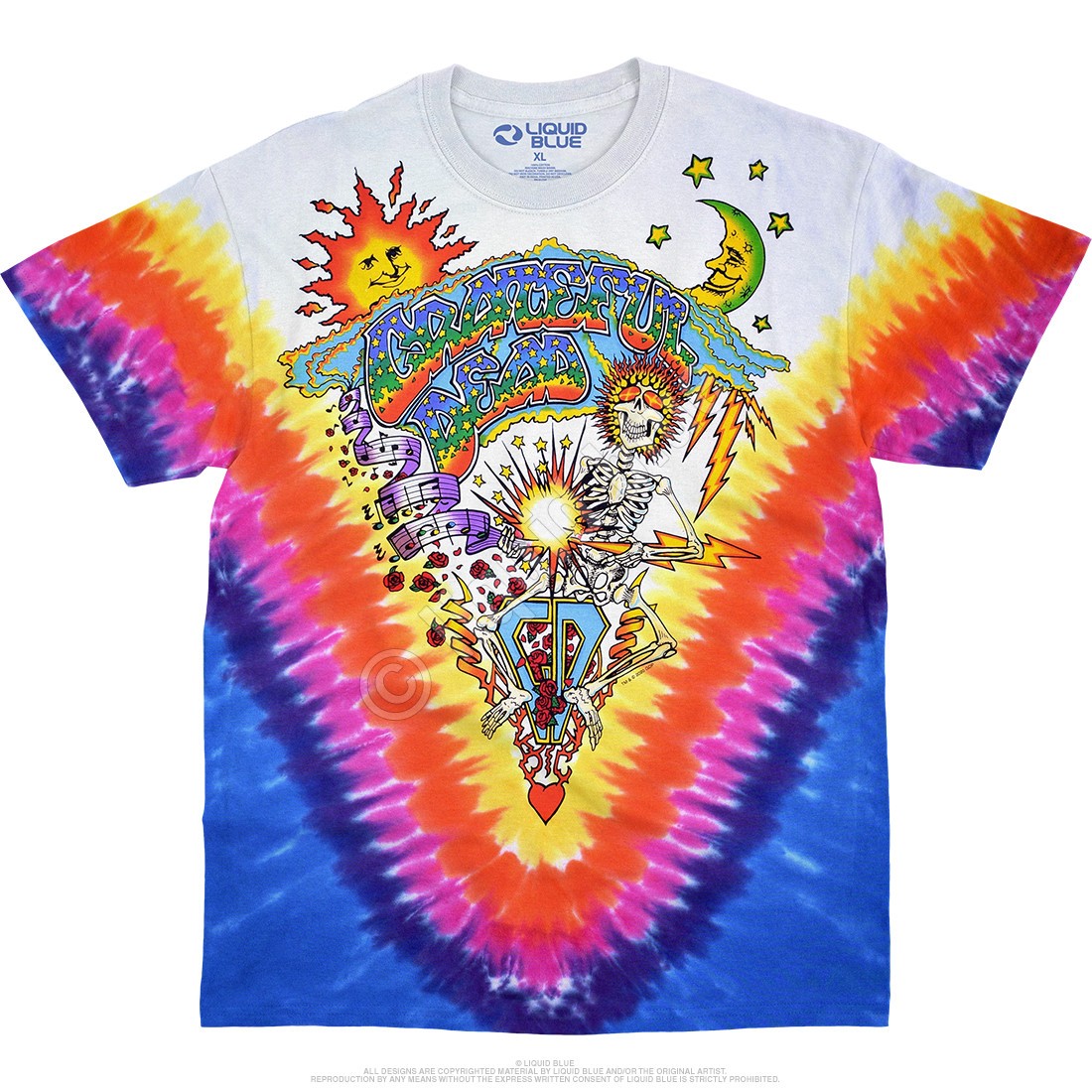 Grateful Dead Summer Tour 92 Tie-Dye T-Shirt Liquid Blue gallery
