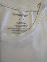 Tommy John Second Skin White Crewneck T-Shirt Size Medium Men’s Modal/Spandex