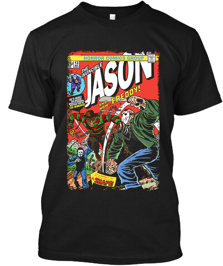 Freddy vs. Jason American Horror Movie Cartoon Funny T-Shirt S-5XL gallery