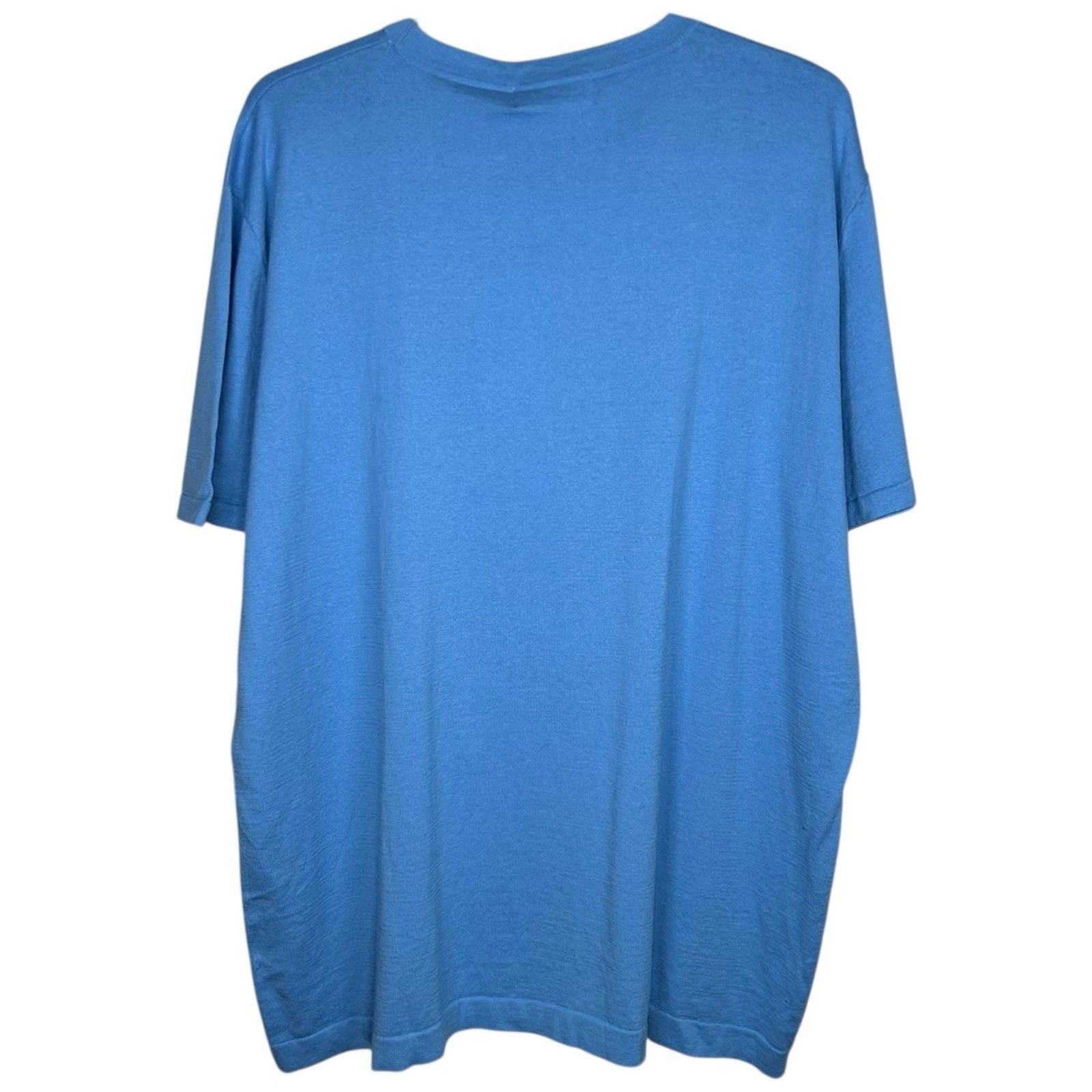 Collars & Co T-Shirt Mens 3XL Blue Cotton Silk Quiet Luxury Touch Lucca Tee NWT gallery