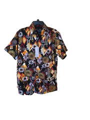 Modern Fit Silver Stone collection shirt short sleeve L men button NWT $129