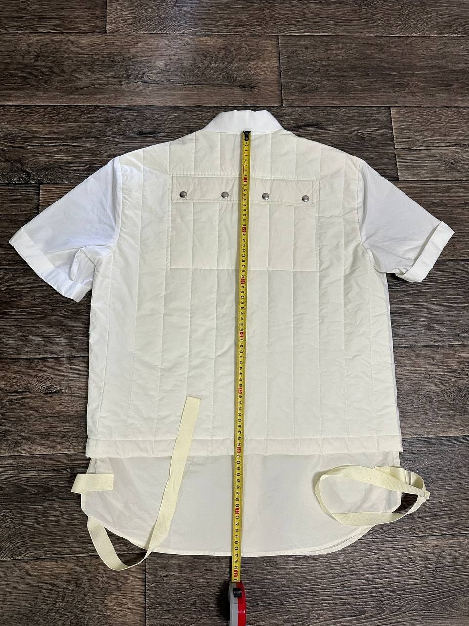Diesel black gold Zip Shirt White quilted men large Y2K Japanese style gallery