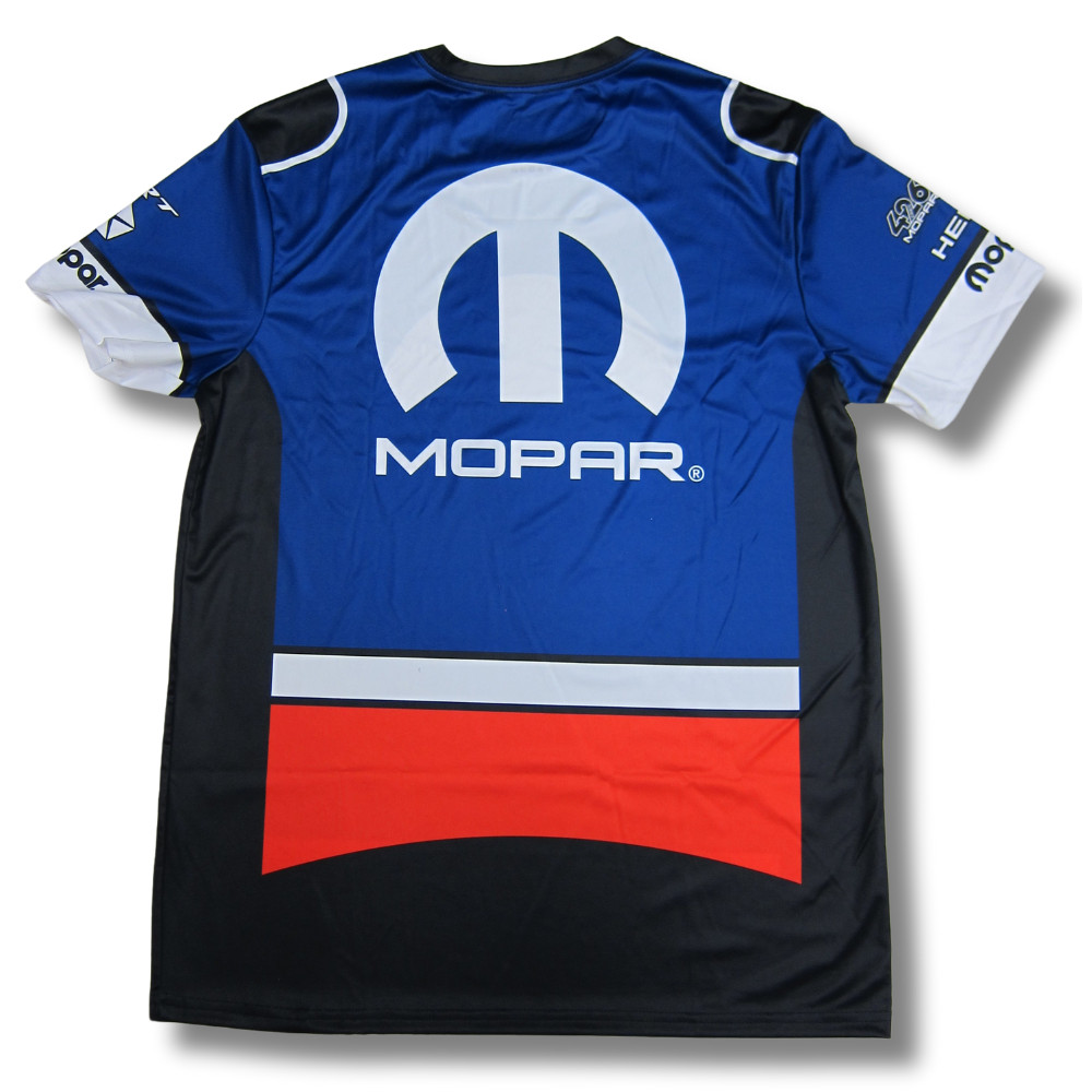 Mopar Logo Blue Racing Jersey T-Shirt Sublimated Print Official Licensed gallery