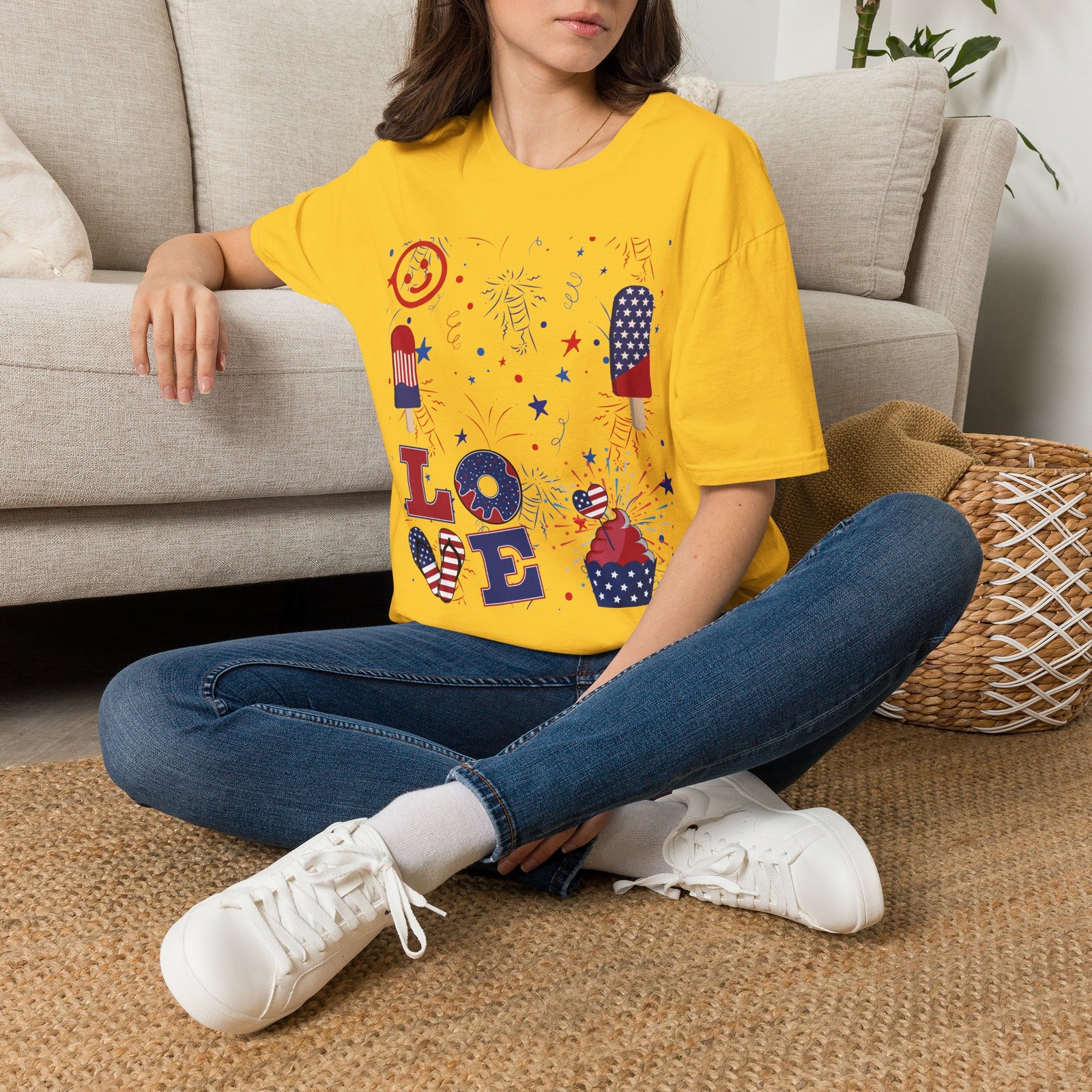 Patriotic Popsicles LOVE Fourth of July T-Shirt