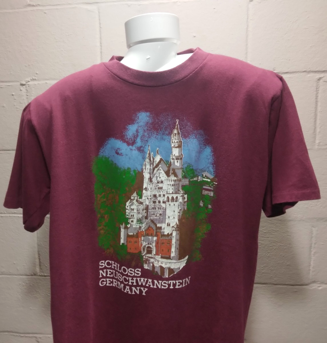 Vintage Artex T-Shirt XL Schloss Neuschwanstein Germany Castle Single Stitch USA gallery