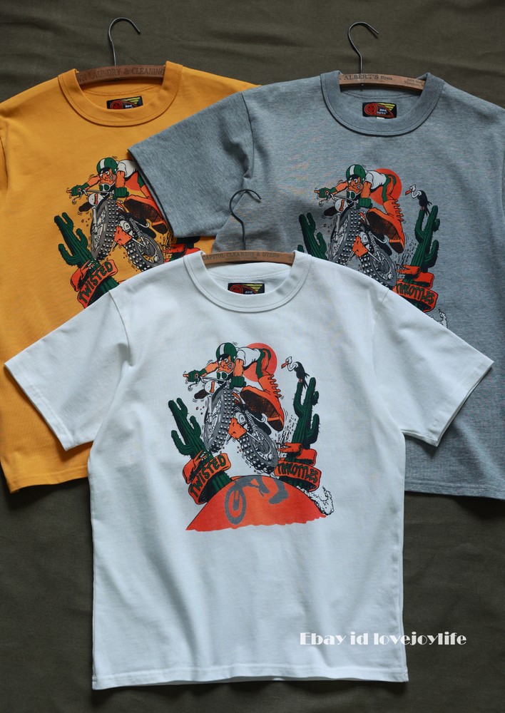 BOB DONG Heavyweight Motorcycle Tee Shirt Short Sleeve Retro Graphic Men T-Shirt