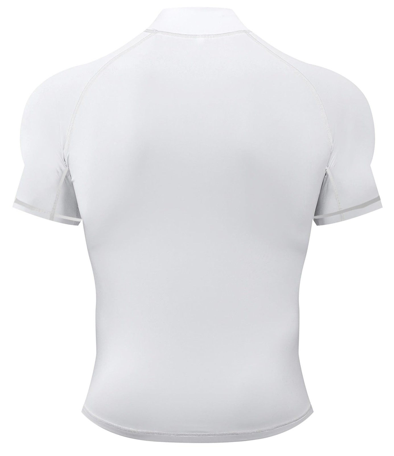 Men's Compression Mock Turtleneck Short Sleeve Shirts High Neck Quickly Dry W... gallery