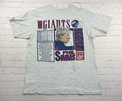 Vintage Nutmeg Phil Simms New York Giants Double Sided T-Shirt Size – Mens XL