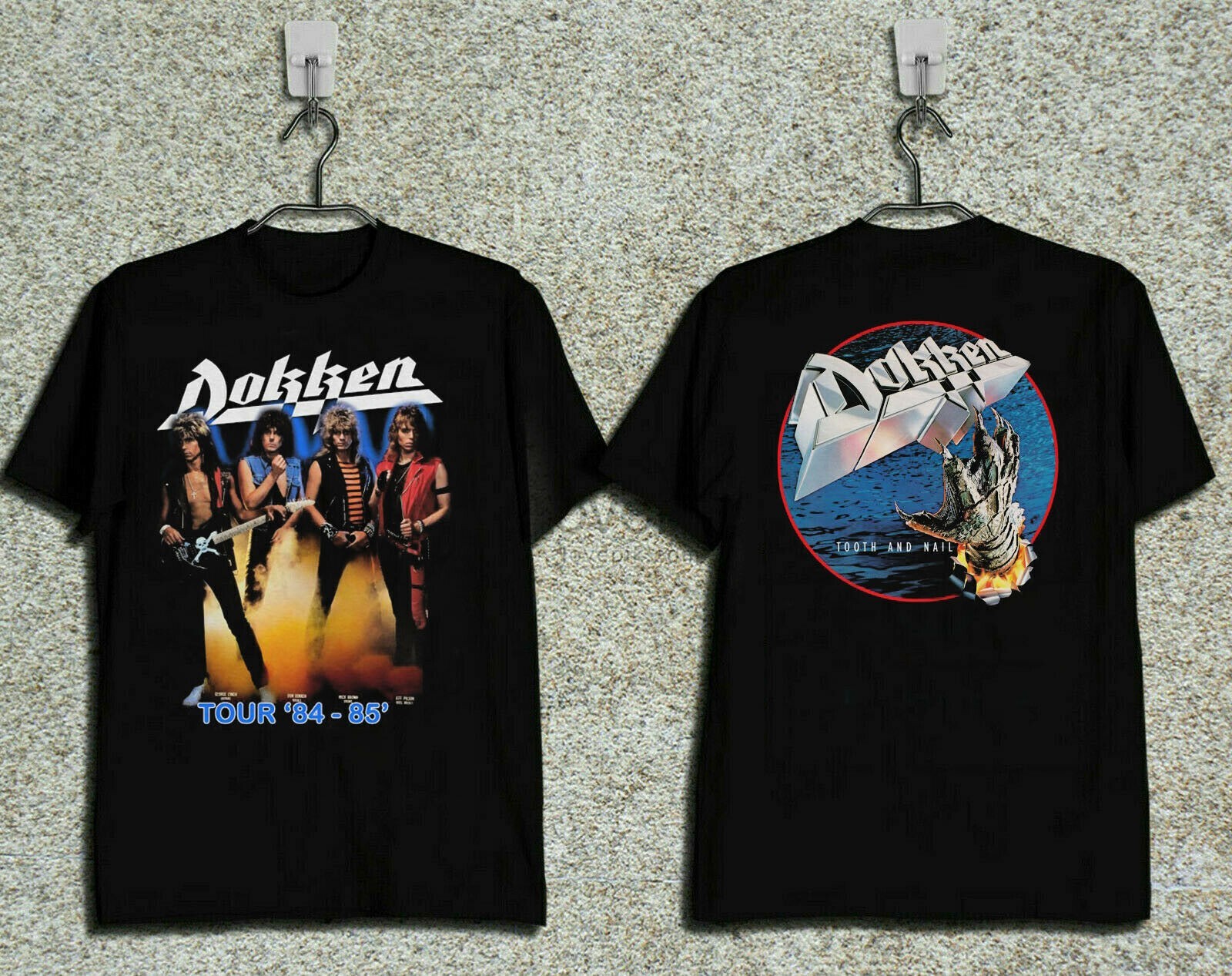 DOKKEN TOOTH & NAIL 1984 – 85 TOUR CONCERT TOP GILDAN T SHIRT REPRINT
