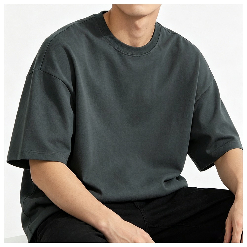 Men Cotton T-shirt Pure Cotton Fabric Moderate Elasticity Fashion Style Design gallery