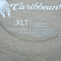Roundtree & Yorke Caribbean Men’s Crew T-Shirt XLT Tall Gray The Life Style NWT