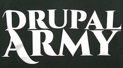 DRUPAL ARMY HONOR THE CODE LARGE SHIRT HONORA CODICE CHEEKY MONKEY MEDIA 2014