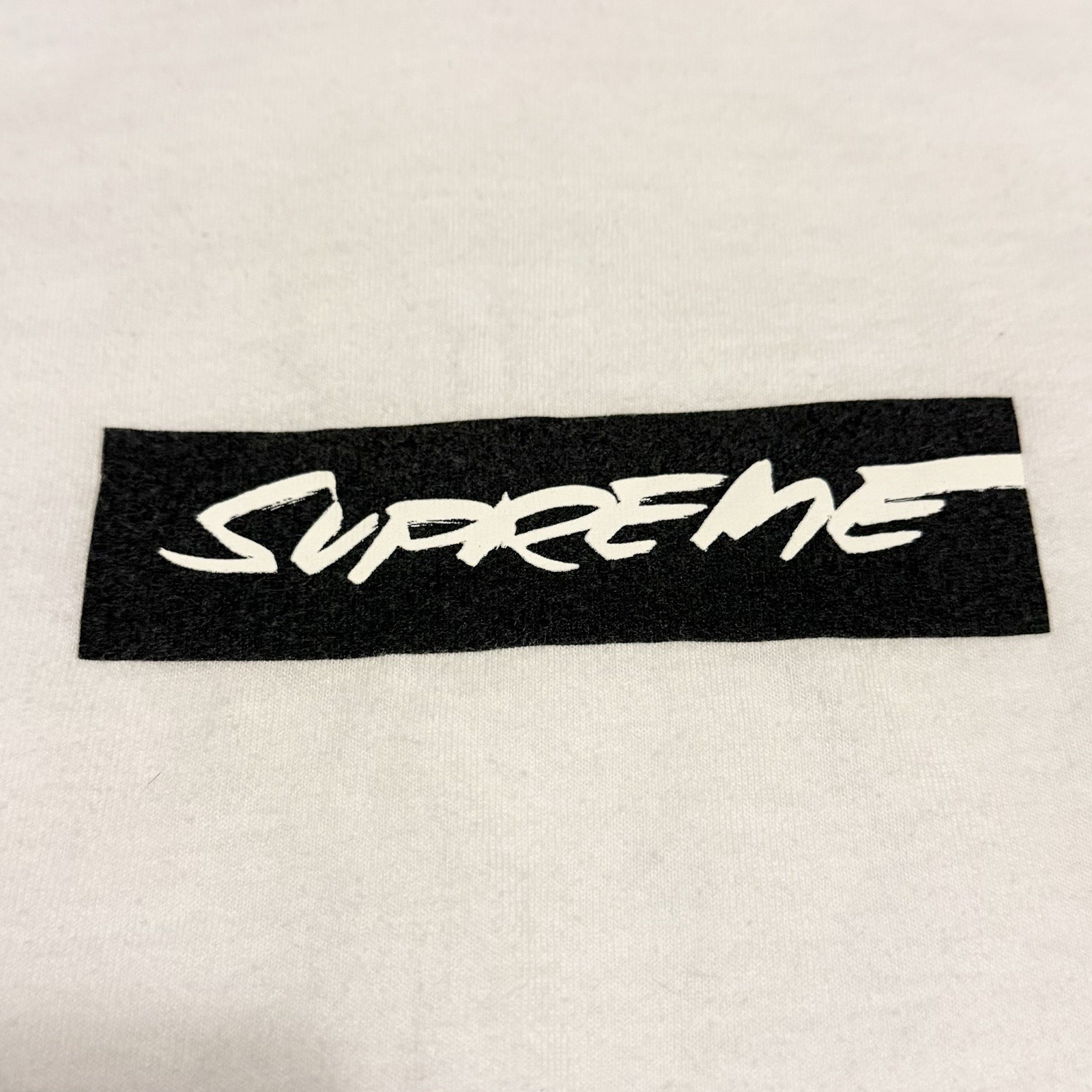 Supreme SS24 Futura Box Logo Tee White Cotton Crew Neck Short Sleeve Large gallery