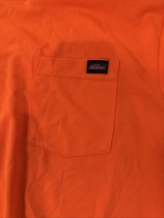 Dickies Performance Long Sleeve Pullover Shirt w/ Pocket Orange Mens XL BNWOT
