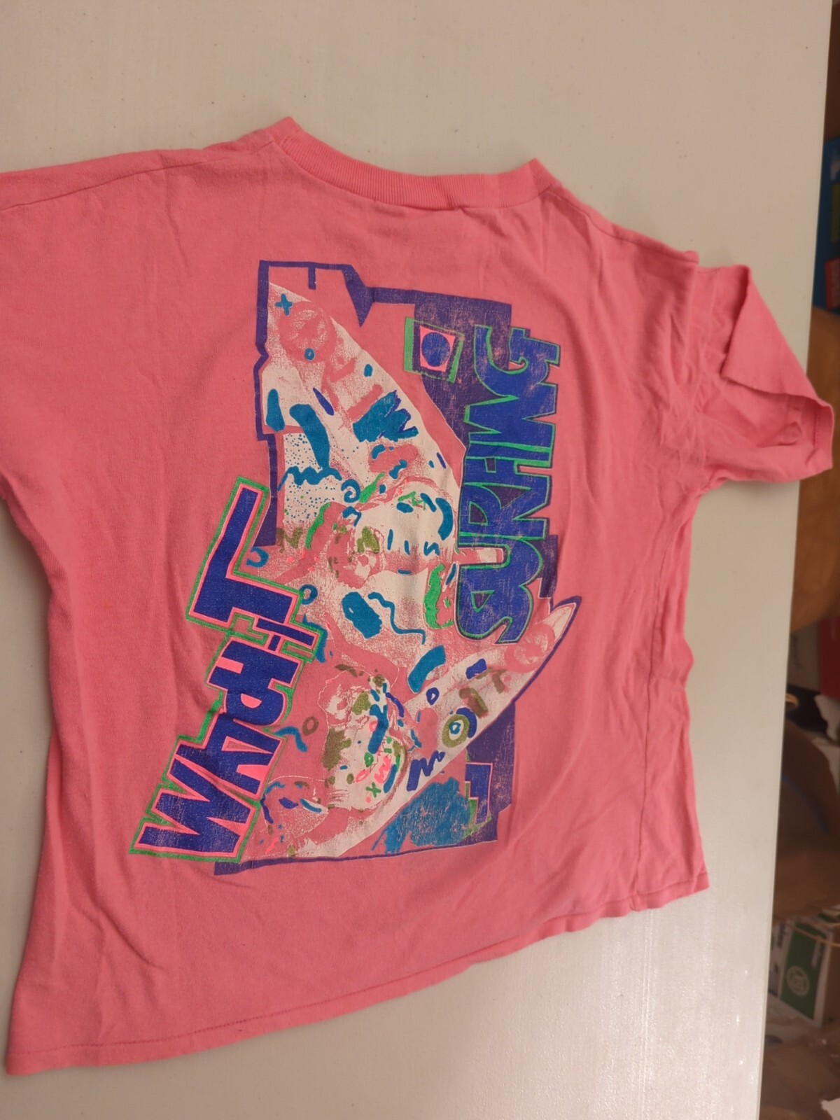 Vintage 80s 90s Windjammer 1992 Surfing Beach Neon Pink Medium Retro Surfing gallery