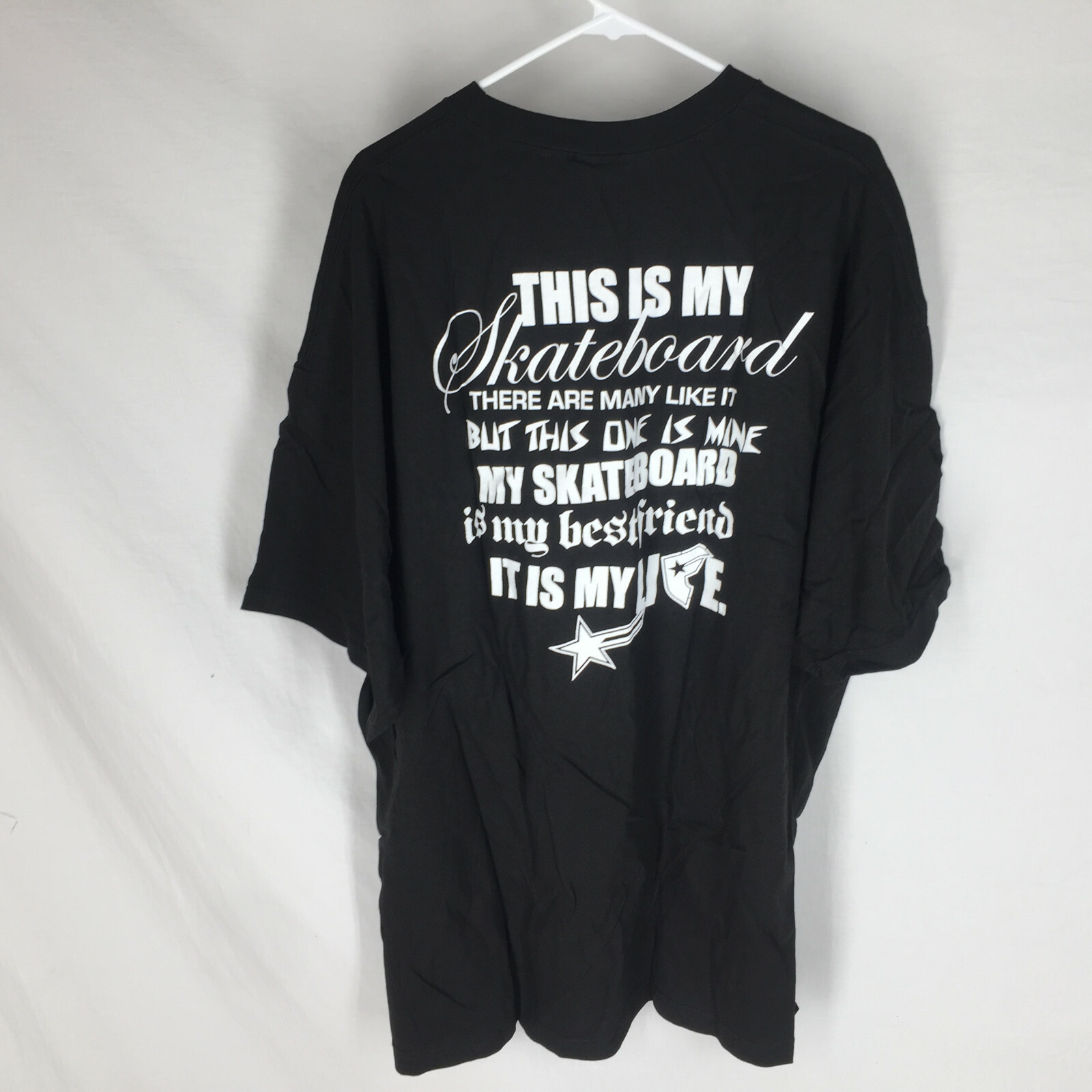 Vintage Y2K Famous Stars and Straps Skateboard Shirt Size XXL NEW Black gallery