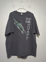 Alstyle Mens B-25 Mitchell Bomber Aviation Graphic T-Shirt Gray 2XL WWII Plane