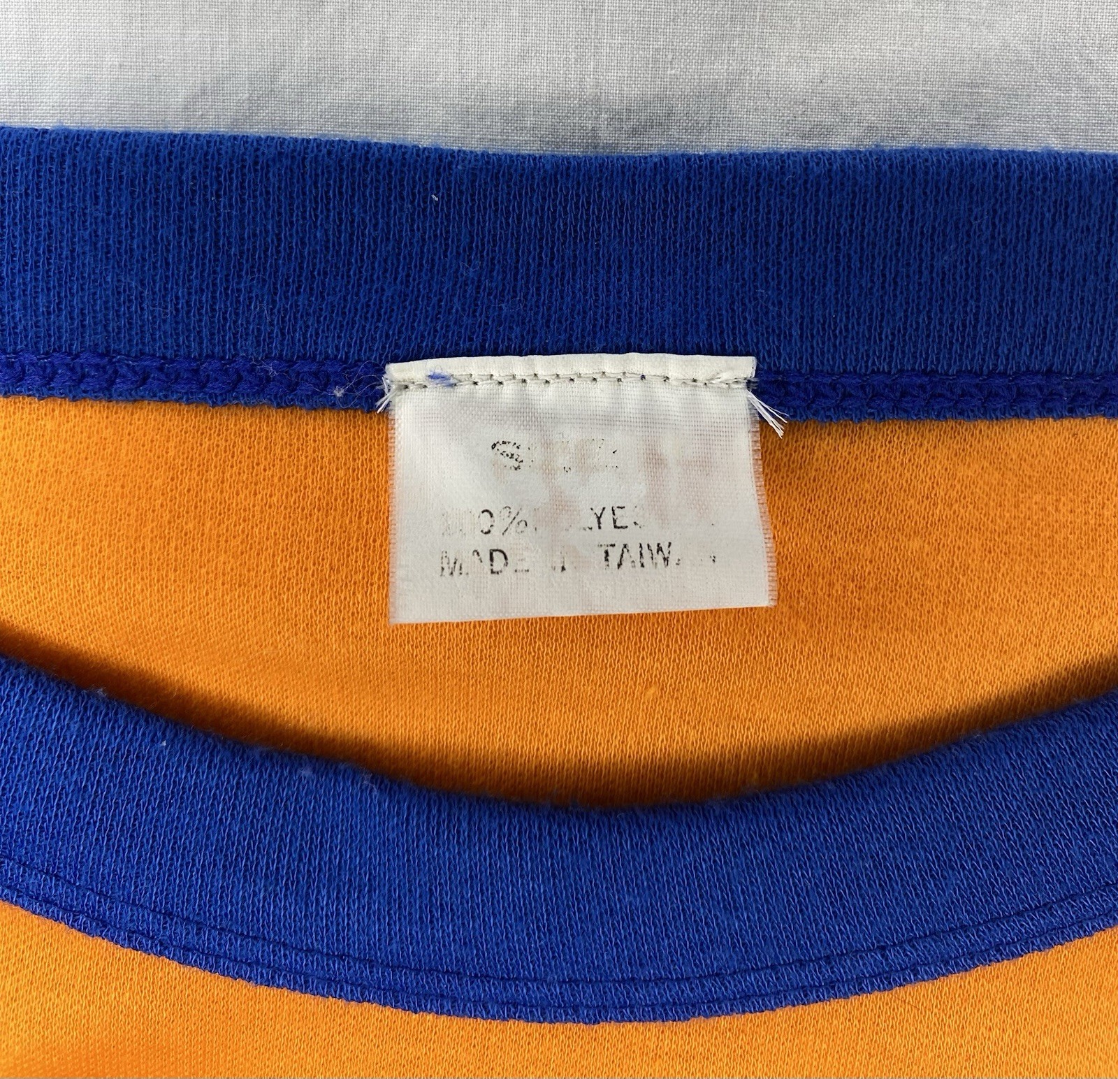 1970’s Sports illustrated Raglan Ringer Tee XL Orange Blue Vintage Retro gallery
