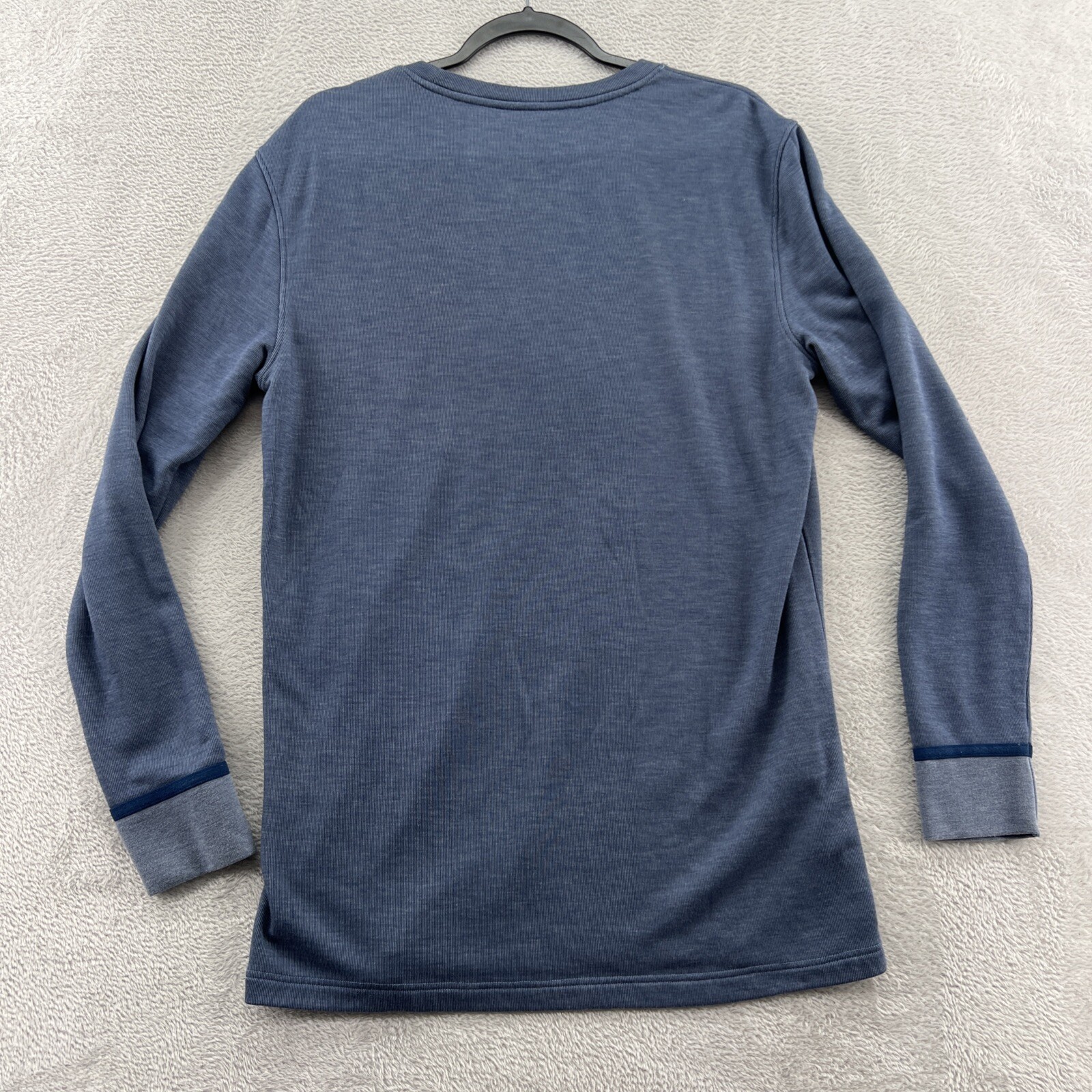 David Archy Shirt Men’s Medium Blue Crew Neck Thermal Long Sleeve gallery