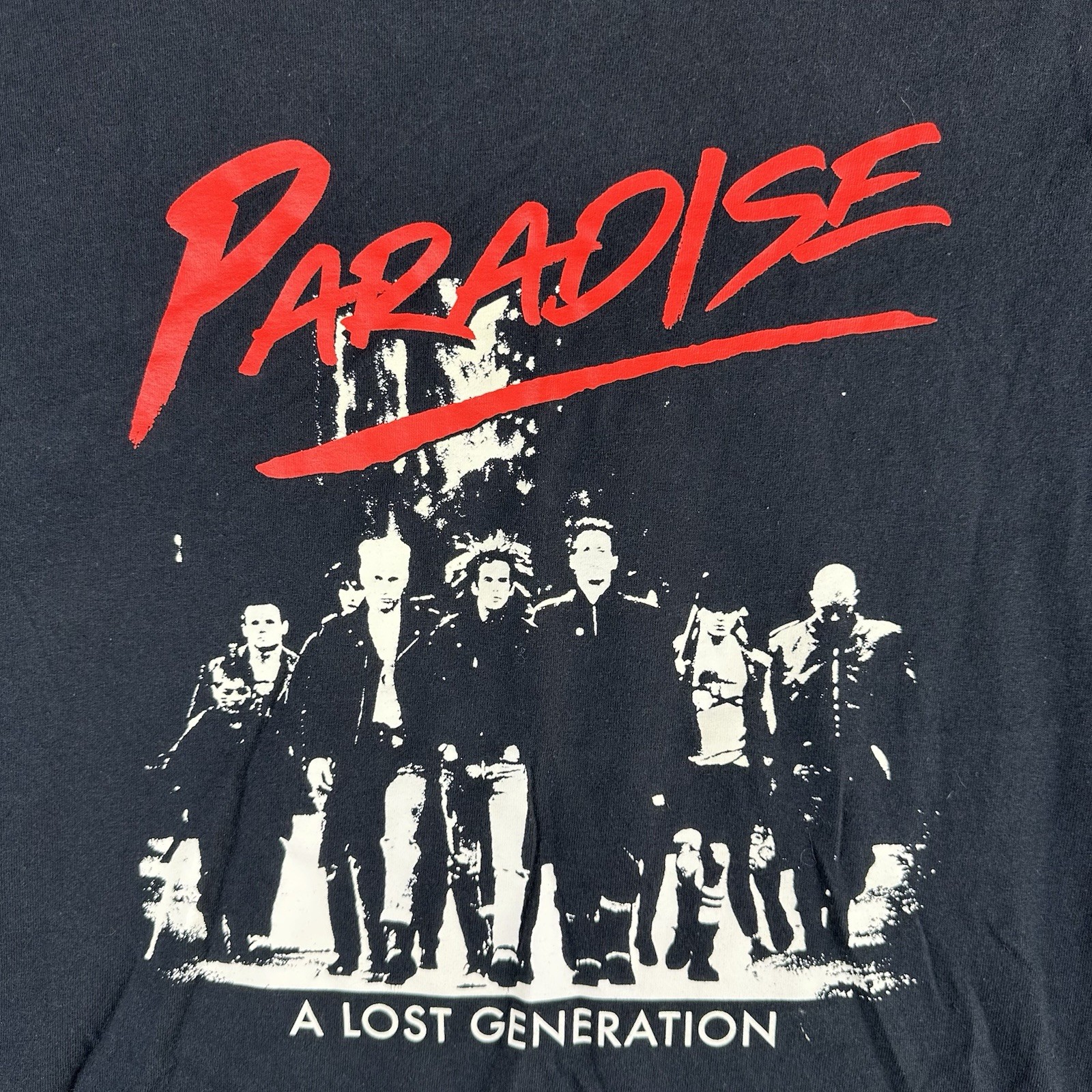 Paradise NYC A Lost Generation Made In USA Black Men’s T-Shirt Size M Y2K