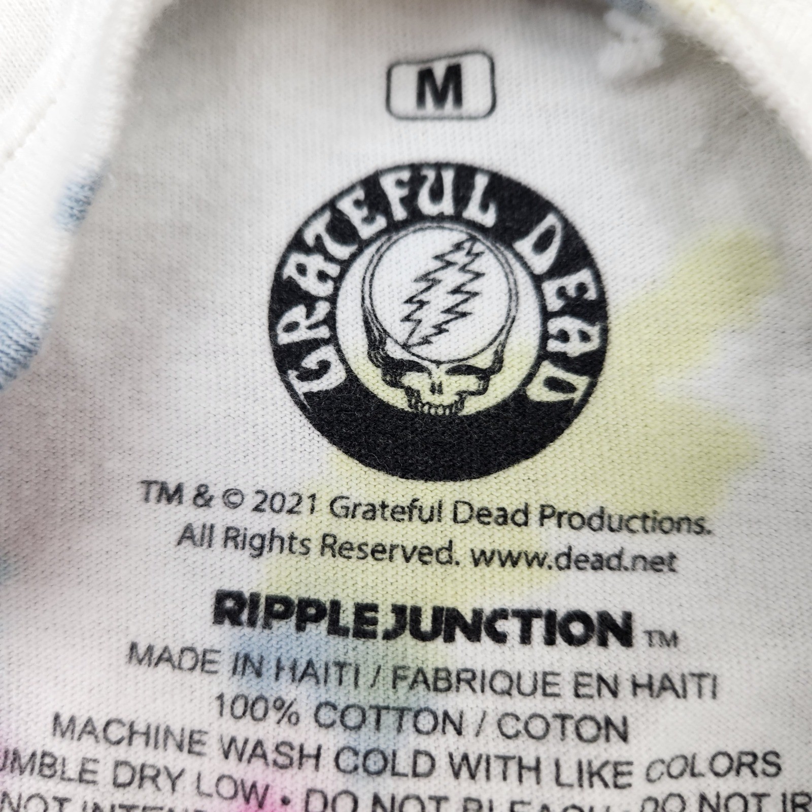 Grateful Dead Ripple Junction Tie Dye T-Shirt Mens Medium Dancing Bears 2021 gallery
