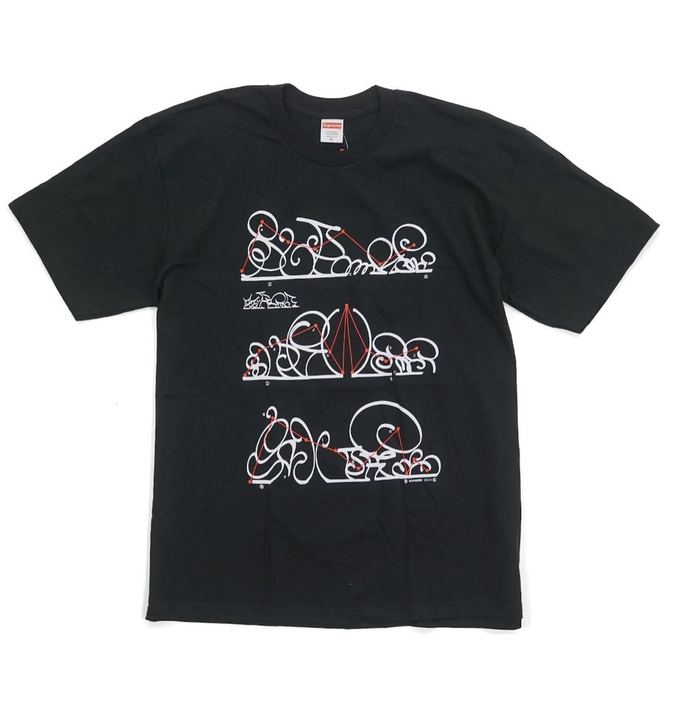 Supreme System Tee Black FW18 Size XL DS NWOT 2018 Black T-Shirt