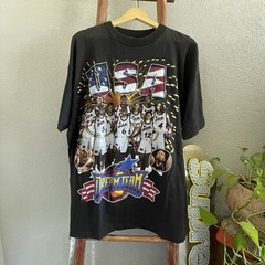 Vintage 90s NBA Dream Team USA Olympics Rap Tee Size XL Bay Club Basketball 1996