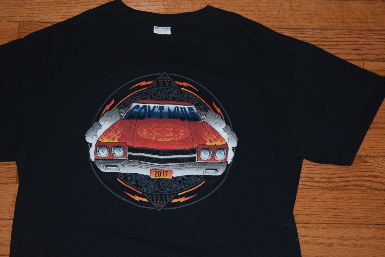 Government Mule 2017 Concert Tour T-Shirt Double Sided - Size M - Black - Rock gallery