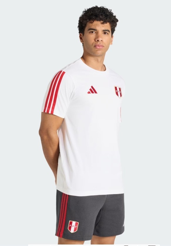 adidas Men's Soccer Peru T-Shirt DNA Seleccion de Futbol FPF 2026 XL gallery