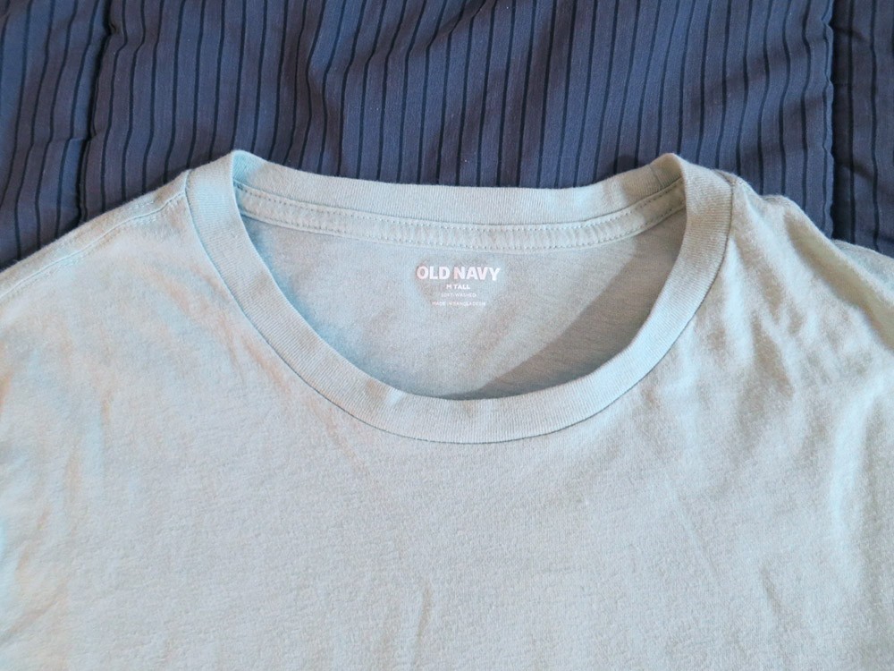 ~Old Navy Soft-Washed Tee Curved Hem T-shirt M MT Medium-Tall Pale Glass Green gallery