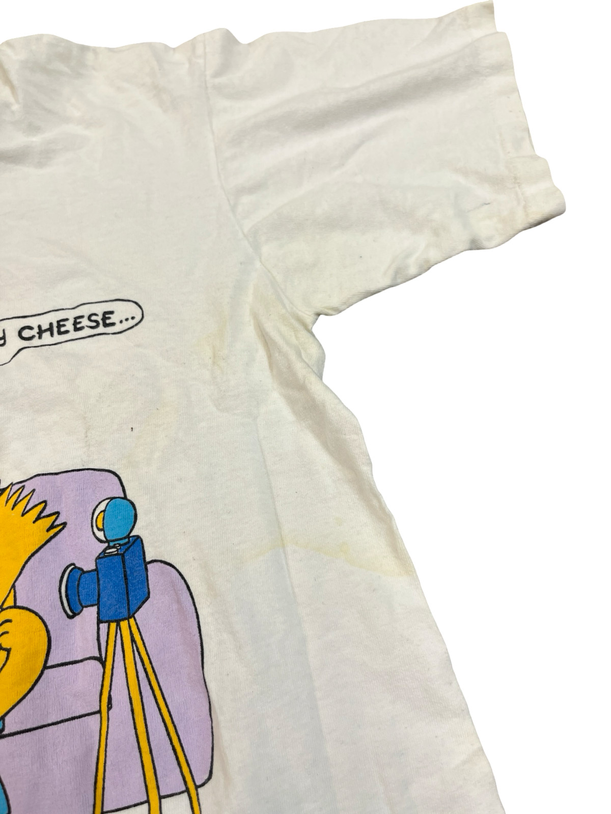 Vtg 1989 The Simpsons Say Cheese T Shirt Changes Tag Single Stitch 80s Cartoon gallery